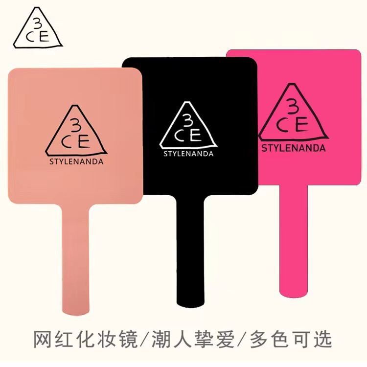 3ce กระจกแต่งหน้า แบบพกพา ขนาด 12x22 ซม.