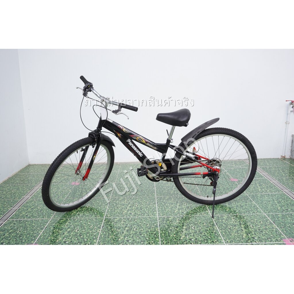 จักรยานเสือภูเขาญี่ปุ่น - ล้อ 26 นิ้ว - มีเกียร์ - Panasonic - สีดำ [จักรยานมือสอง]
