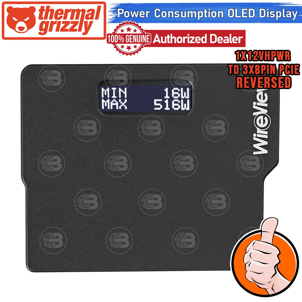 [CoolBlasterThai] Thermal Grizzly WireView (WVP38H1R) 1x12VHPWR to 3x8Pin PCIe Reversed GPU Power Co