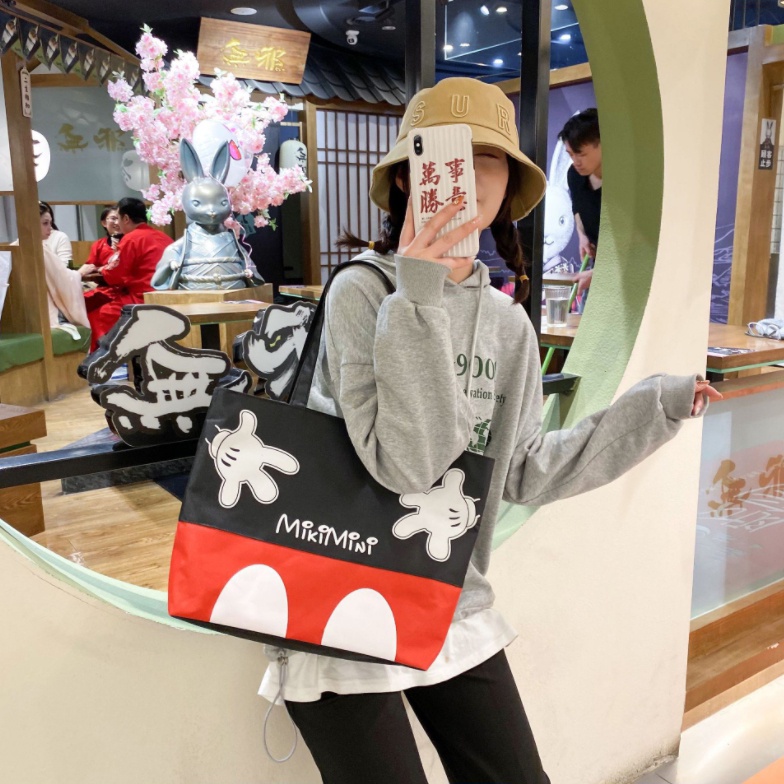 𝗘-𝟬𝟬𝟵 กระเป๋าผ้า Mickey Mini ใบใหญ่ ***ในกรณีขึ้น Flash Sales จะไม่มีประกัน*** (E-009)