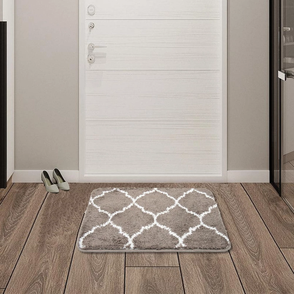 GlobalHouse COZY พรมเช็ดเท้าขนนุ่ม รุ่น ORA02 ขนาด 40×60×1.5ซม. สีน้ำตาลเข้ม สินค้าของแท้คุณภาพดี