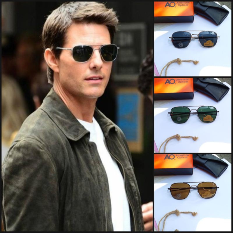 แว่นกันแดด AO American Optical ดั้งเดิม/แว่นตานักบินนักบินครบชุด