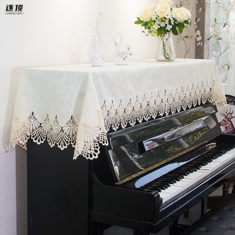 Fabric piano cover modern simple piano towel half cover tablecloth mat dustproof full cover