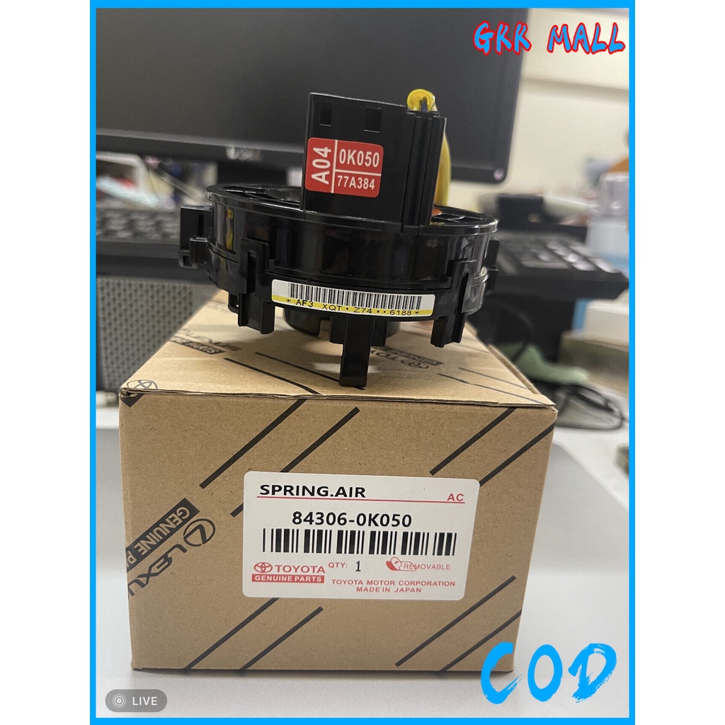 GKK 84306-0K050 สายแพรแตร TOYOTA HILUX VIGO , ALTIS , CAMRY , VIOS , YARIS 2008-2016 SPRING AIR 8430