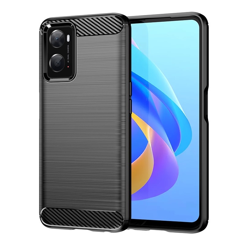 สําหรับ OPPO A96, แปรงคาร ์ บอนไฟเบอร ์ ป ้ องกันกรณีนุ ่ ม , ทนต ่ อแรงกระแทก , ป ้ องกันรอยขีดข ่ วน , ป ้ องกันเคสโทรศัพท ์ ธุรกิจ