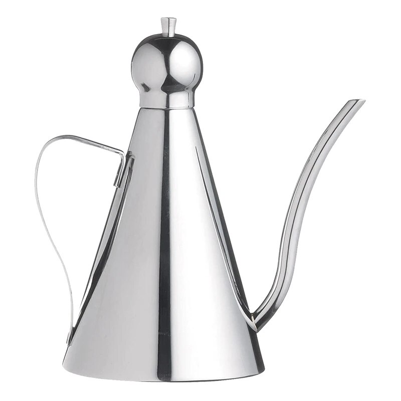 New 350Ml Olive Oil Dispenser,Kitchen Stainless Steel Oil/Vinegar Pot,Olive Oil Bottle,Olive Oil Can