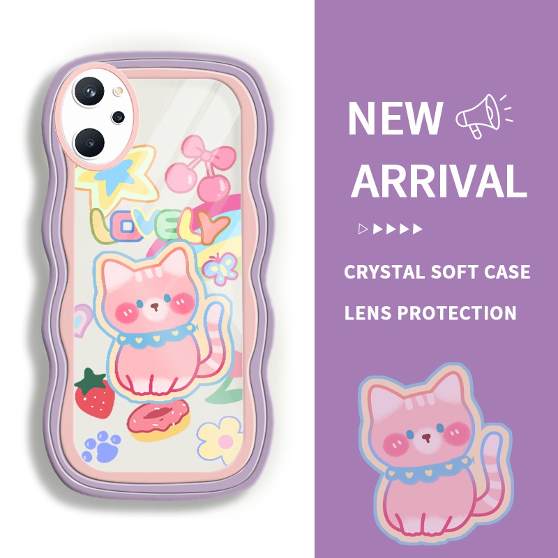 นุ่มสําหรับRealme K10 4G 8 4G 8 Pro 8 5G 8s 5G V13 5G Q3i 5G Narzo 30 5G 9i 4G A96 Casing Cat Ghost 