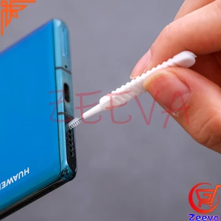 ZEEVA 10pcs แปรงทําความสะอาดรูหูฟัง แปรงทําความสะอาดช่องเล็ก Mini brush