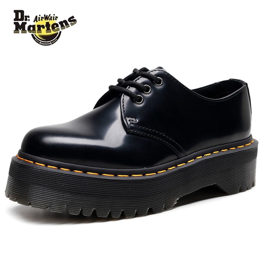 Dr. Martens ผู้หญิง Soled รองเท้า Martin รองเท้าหนังแท้อังกฤษแพลตฟอร์ม