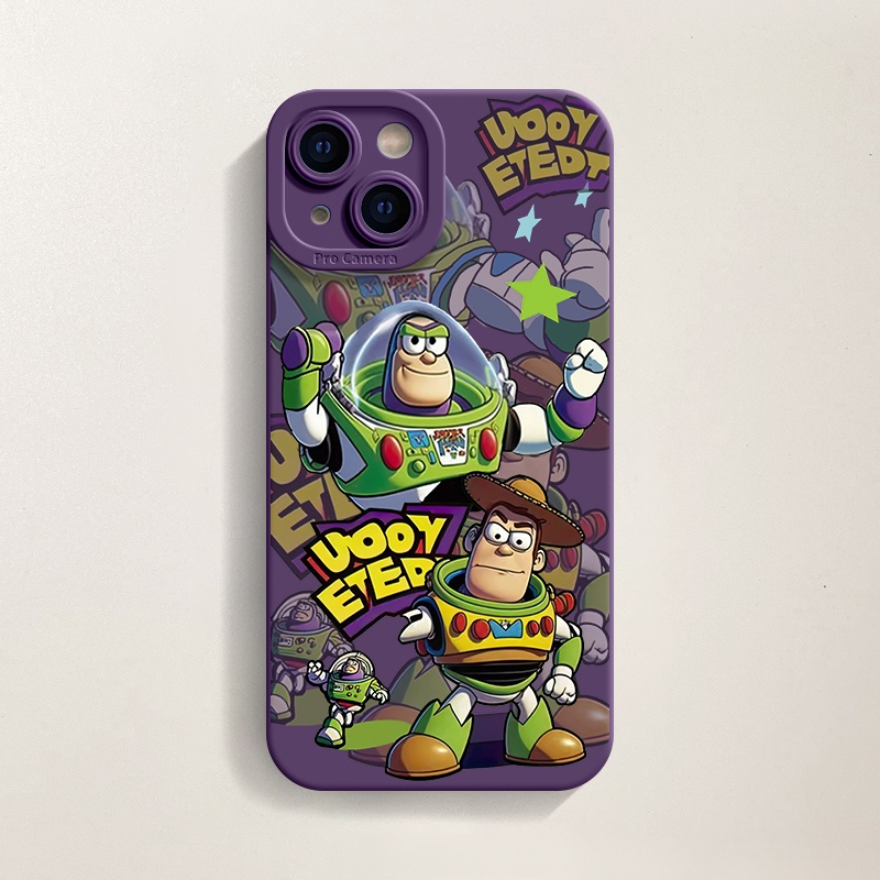 เคสโทรศัพท์มือถือ ซิลิโคน กันกระแทก ลาย Buzz Lightyear สําหรับ IPhone 15 Pro Max 11 12 Pro Max X XR XS Max 7 8 Plus SE 13 14 Pro Max