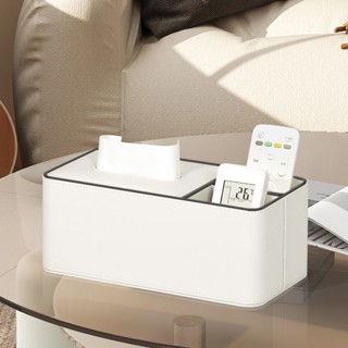 กล่องกระดาษทิชชู่ แบบหนัง หรูหรา ระดับไฮเอนด์ สีขาว ของใช้ใน…