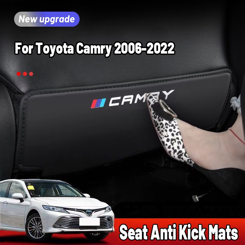 แผ่นหนังรองเบาะหลังรถยนต์ คุณภาพสูง สําหรับ Toyota Camry 2006 2007 2008 2009 2010 2011 2012 2013 2014 2015 2016 2017 2018 2019 2020 2021 2022 2 ชิ้น