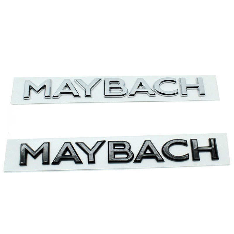 3D ABS รถ MAYBACH ตัวอักษรโลโก้สติกเกอร์สําหรับ Benz MAYBACH S400L S480 S580 S600 S680 GLS480 GLS580