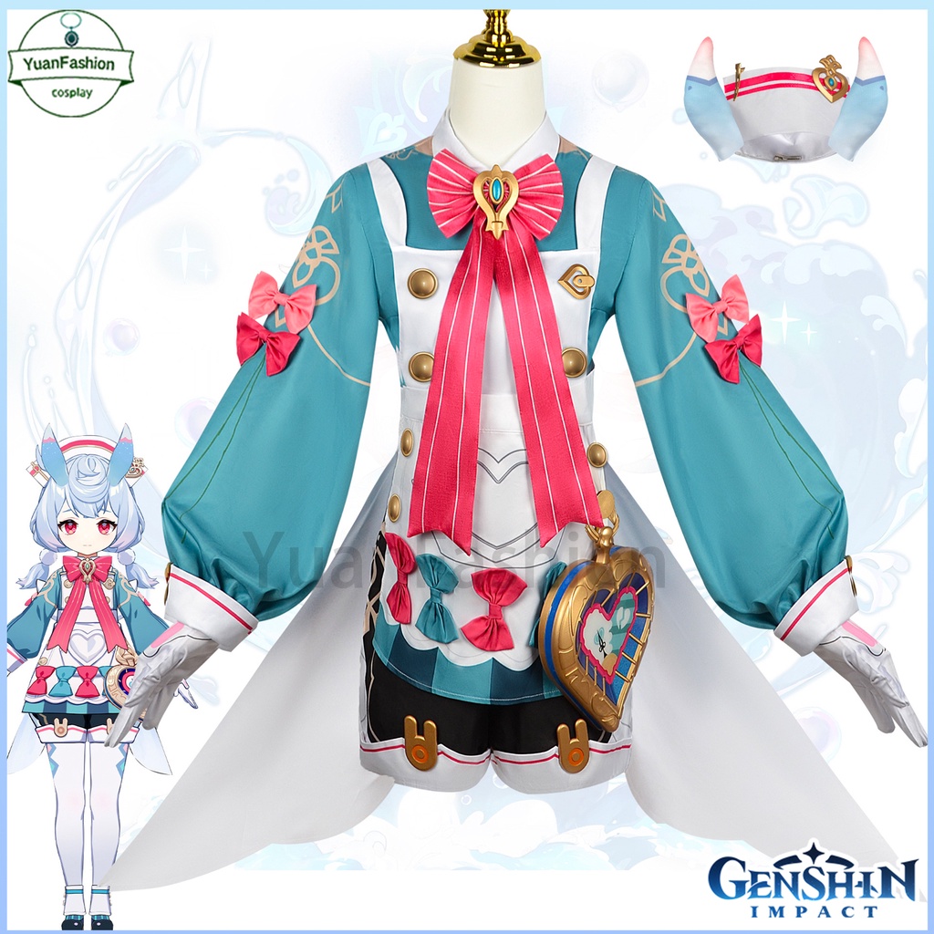 [พร้อมส่ง] ชุดคอสเพลย์ Genshin Impact Sigewinne Fontaine Game สําหรับปาร์ตี้ฮาโลวีน