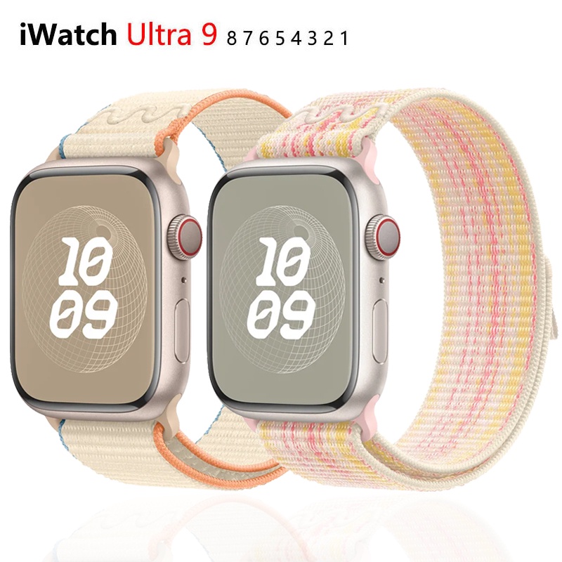 สายนาฬิกาข้อมือไนล่อน สําหรับ iWatch Ultra2 49 มม. iWatch Series Ultra2 9 8 7 se 6 5 4 45 มม. 41 มม. 44 มม. 42 มม. 38 มม. 40 มม.