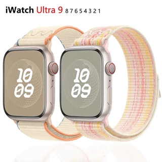 สายนาฬิกาข้อมือไนล่อน สําหรับ iWatch Ultra2 49 มม. iWatch Series Ultra2 9 8 7 se 6 5 4 45/41/44/42/38 มม. 40 มม.