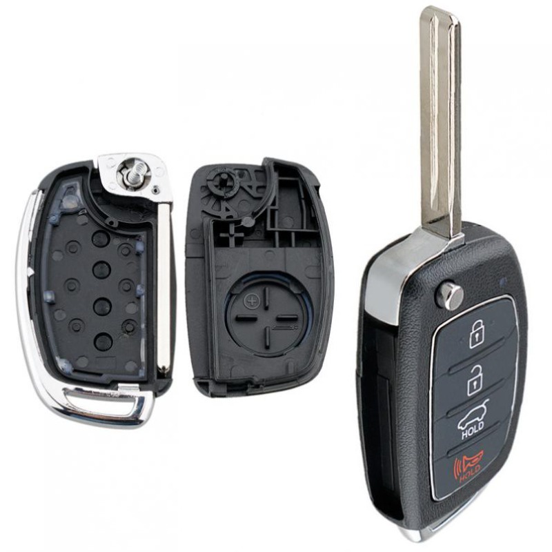 4 ปุ่มรถ Remote Key Shell เปลี่ยน Fit สําหรับ Hyundai / Santa / Fe Sonata / Tucson Accent I30 / I40 