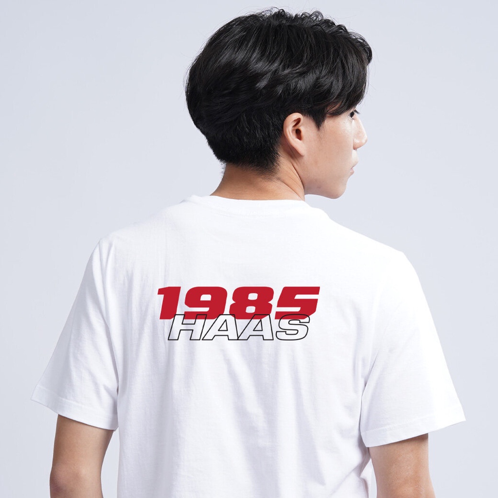 เสื้อ HAAS 1985 แขนสั้นพิมพ์ลาย cotton 100% นุ่มสบาย unisex S-5XL