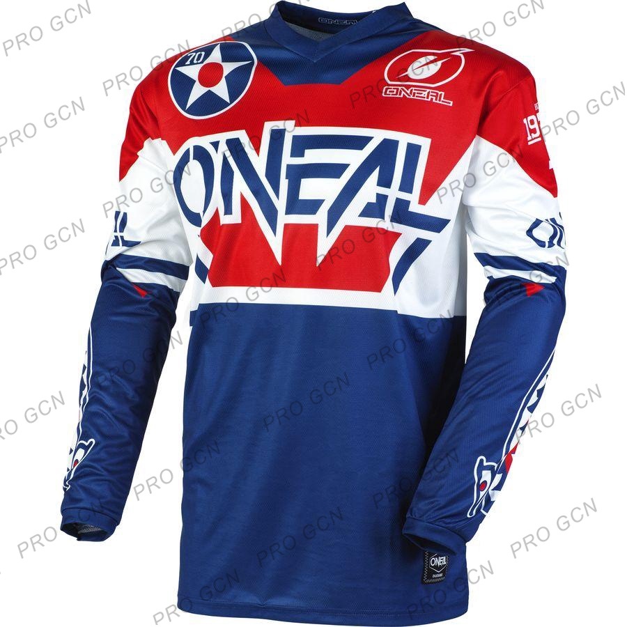 เสื้อกีฬาแข่งรถจักรยานยนต์วิบาก Oneal 70th Downhill 2024