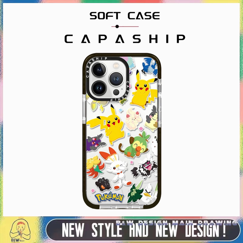 เคสโทรศัพท์มือถือแบบนิ่ม กันกระแทก ลายการ์ตูนโปเกม่อน สําหรับ iPhone 15ProMax 15Pro 15Plus 15 14 13 12 11 Pro Max X XS XR