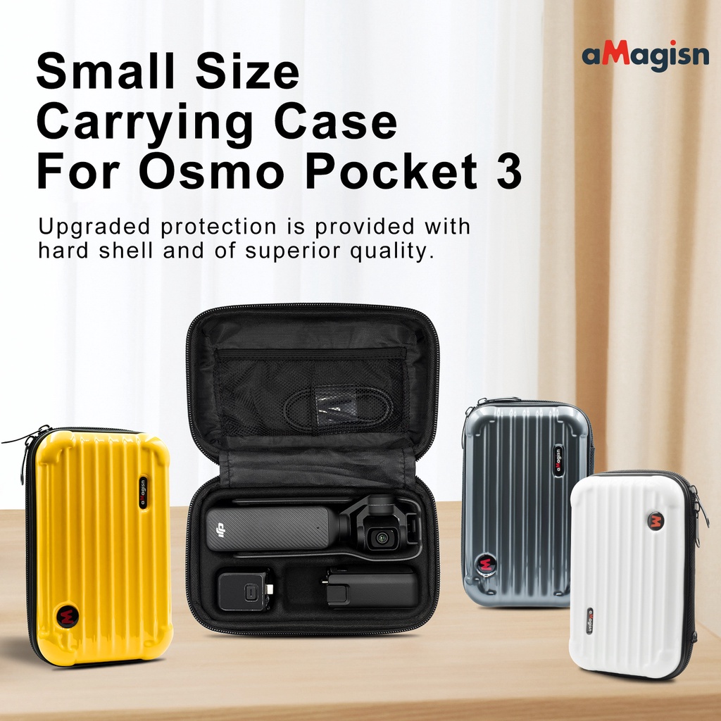 Amagisn กระเป๋าเก็บกล้อง ขนาดเล็ก อุปกรณ์เสริม สําหรับ DJI Osmo Pocket 3