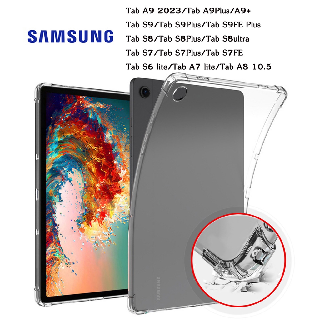 เคสใสกันกระแทก ซัมซุง แท็ป เอ9 Tpu Case For Samsung Galaxy Tab A11 A9 A9Plus Tab S11 S7 S8 S9 A9 Plus Tab S6 lite A7lite