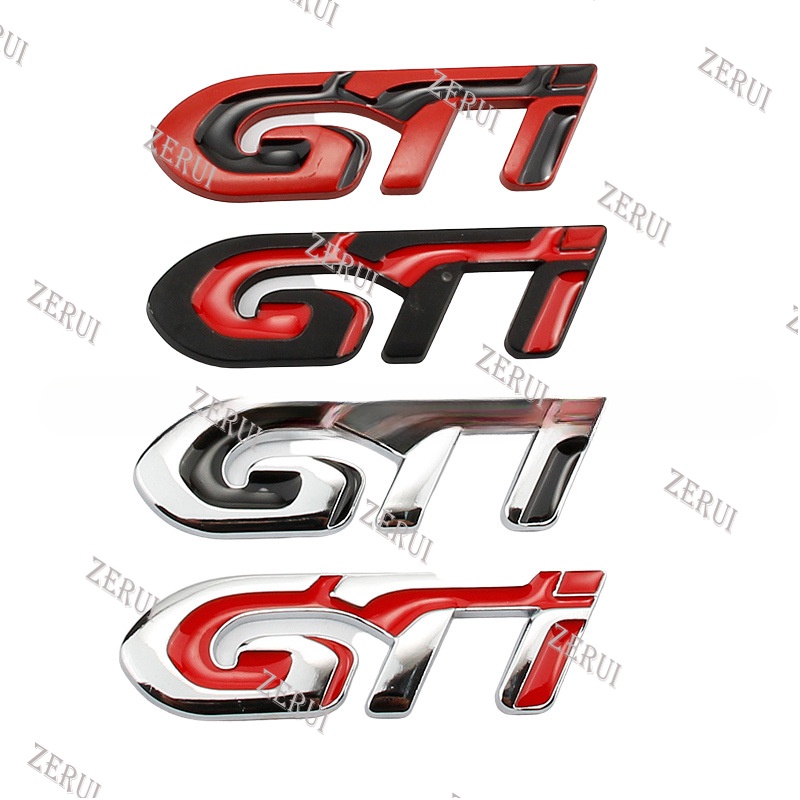 Zr สติกเกอร์โลโก้ตัวอักษร GTI ด้านหลัง โลหะ ดัดแปลง สําหรับ PEUGEOT 308 208 205 3008 307 206 408