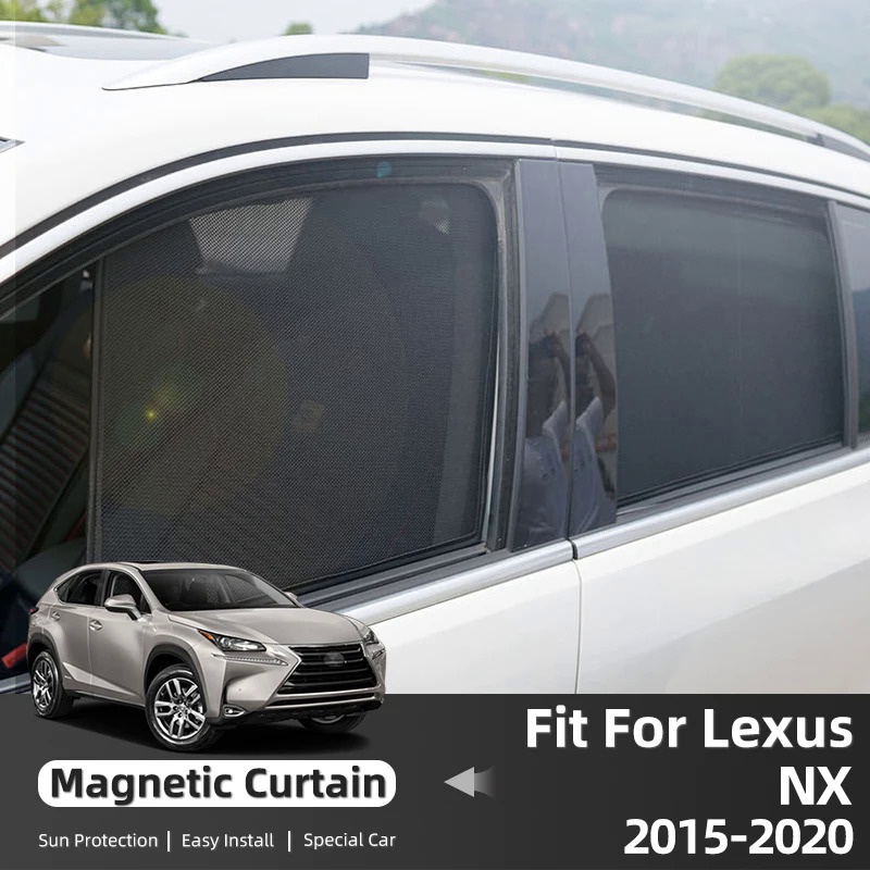 ม่านบังแดดแม่เหล็ก ติดกระจกหน้ารถยนต์ สําหรับ Lexus NX NX200 NX200H NX200T NX300H NX300 2015-2020