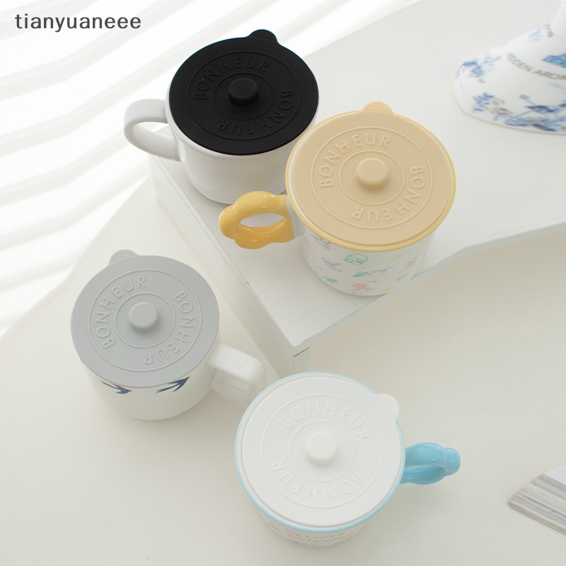 Tianyuaneee ฝาซิลิโคน ป้องกันฝุ่น สําหรับปิดแก้วกาแฟ 1 ชิ้น