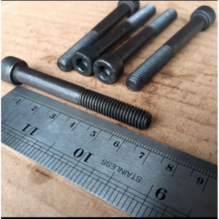 M6X65 STEEL L-BOLT นําเข้า TAIWAN / M6 X 65 BLACK L-BOLT / M6X65 L-BOLT