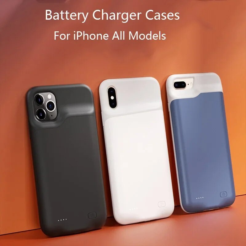Battery Charger Cases For iPhone 11 12 Pro Max External battery Power Bank  For iPhone X XS Max XR 6 7 8 Plus SE2