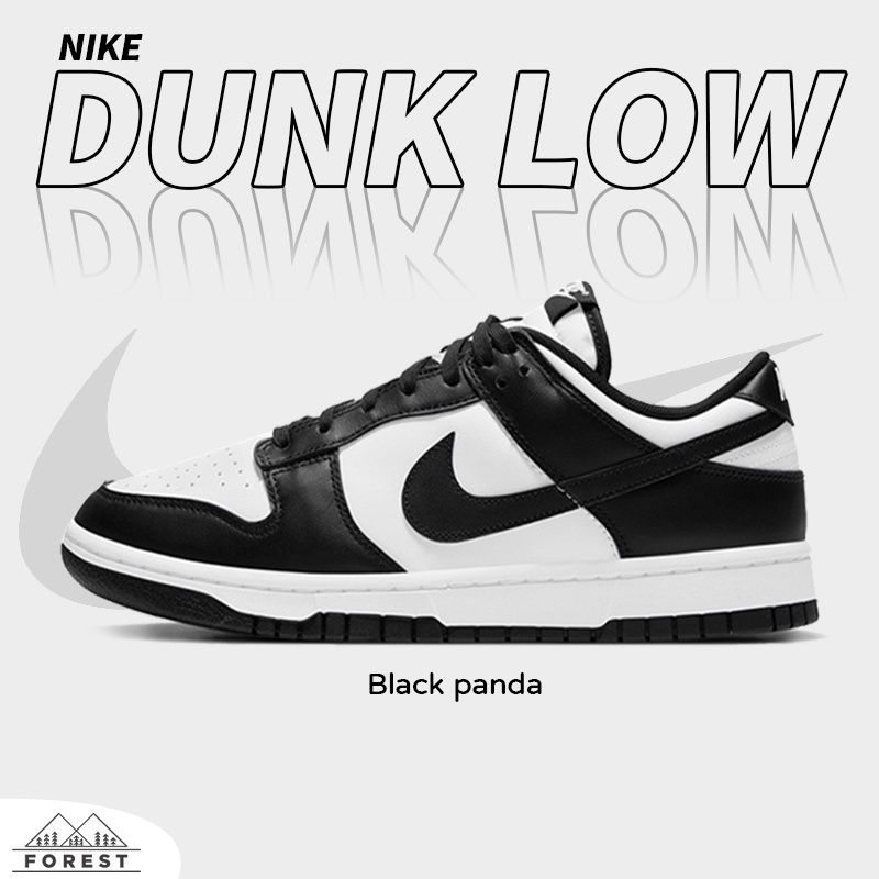 ของแท้100% Nike Dunk Low Retro Black panda DD1391-100 รองเท้ากีฬา