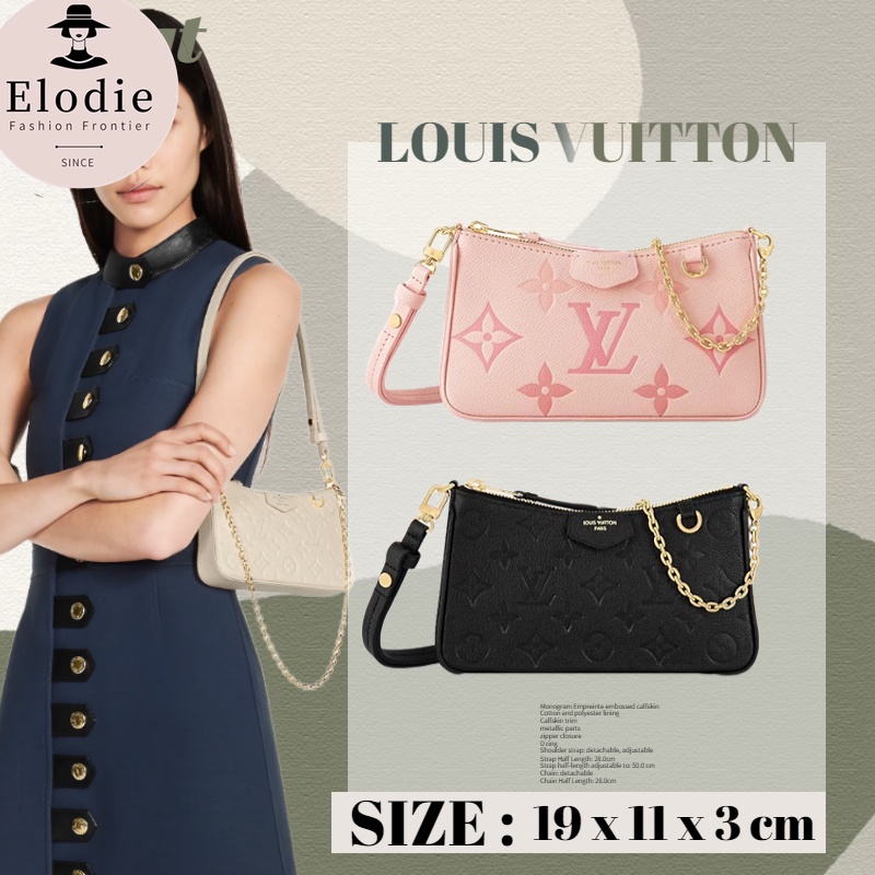 : กระเป๋า Louis Vuitton EASY POUCH ON STRAP กระเป๋าสะพายข้างผู้หญิง lv กระเป๋าไพ่นกกระจอก