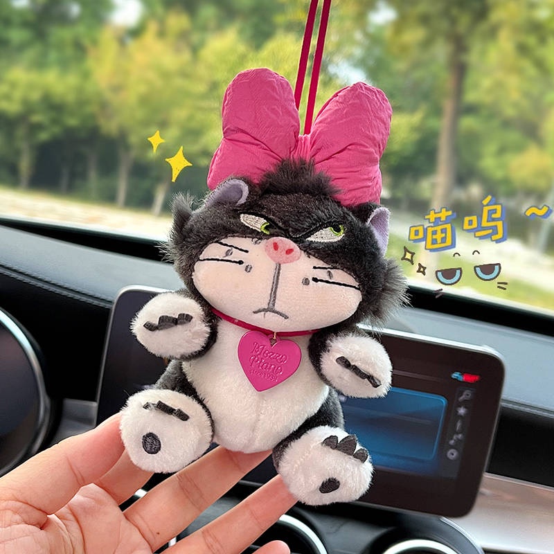 New style Lucifer Cat Car Pendant Car Pendant Aromatherapy Rearview Mirror Decoration Doll Doll Car Interior Decoration Ornament Cute Car Decoration