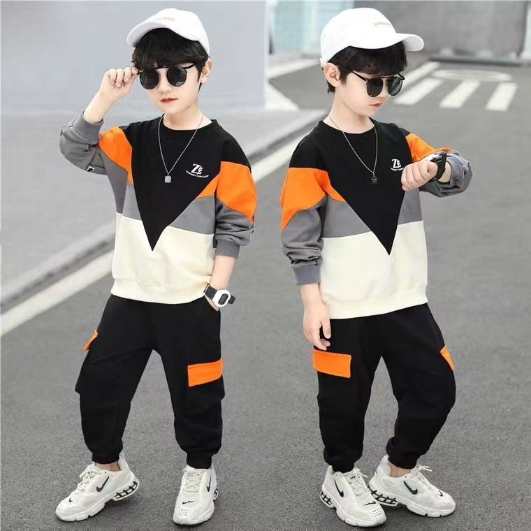 ones.th เสื้อผ้าเด็กชุดสูทเด็กชาย 2023 ใหม่อินเทอร์เน็ตคนดังเด็กฤดูใบไม้ผลิและฤดูใบไม้ร่วงชุดสองชิ
