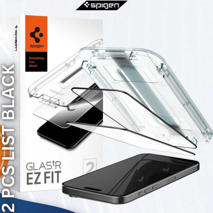 Sgp 2 แพ็ค กระจกนิรภัย  สําหรับ iPhone 15 Pro Max/Plus 14/13 Glas tr EZ fit