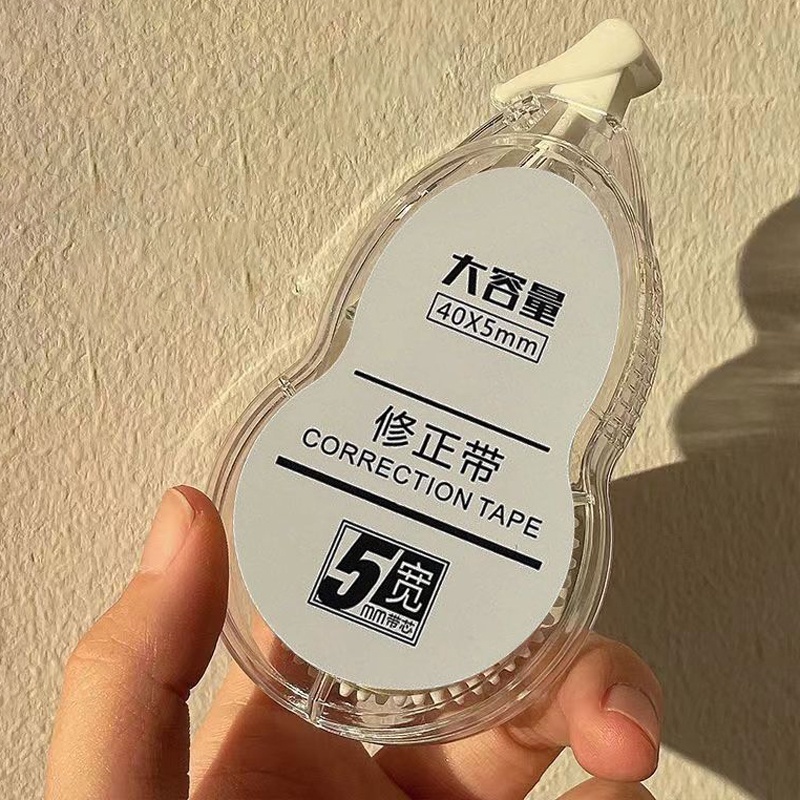 เทปลบคําผิด ความจุขนาดใหญ่ 20 เมตร แบบเรียบ สีโปร่งใส สําหรับนักเรียน