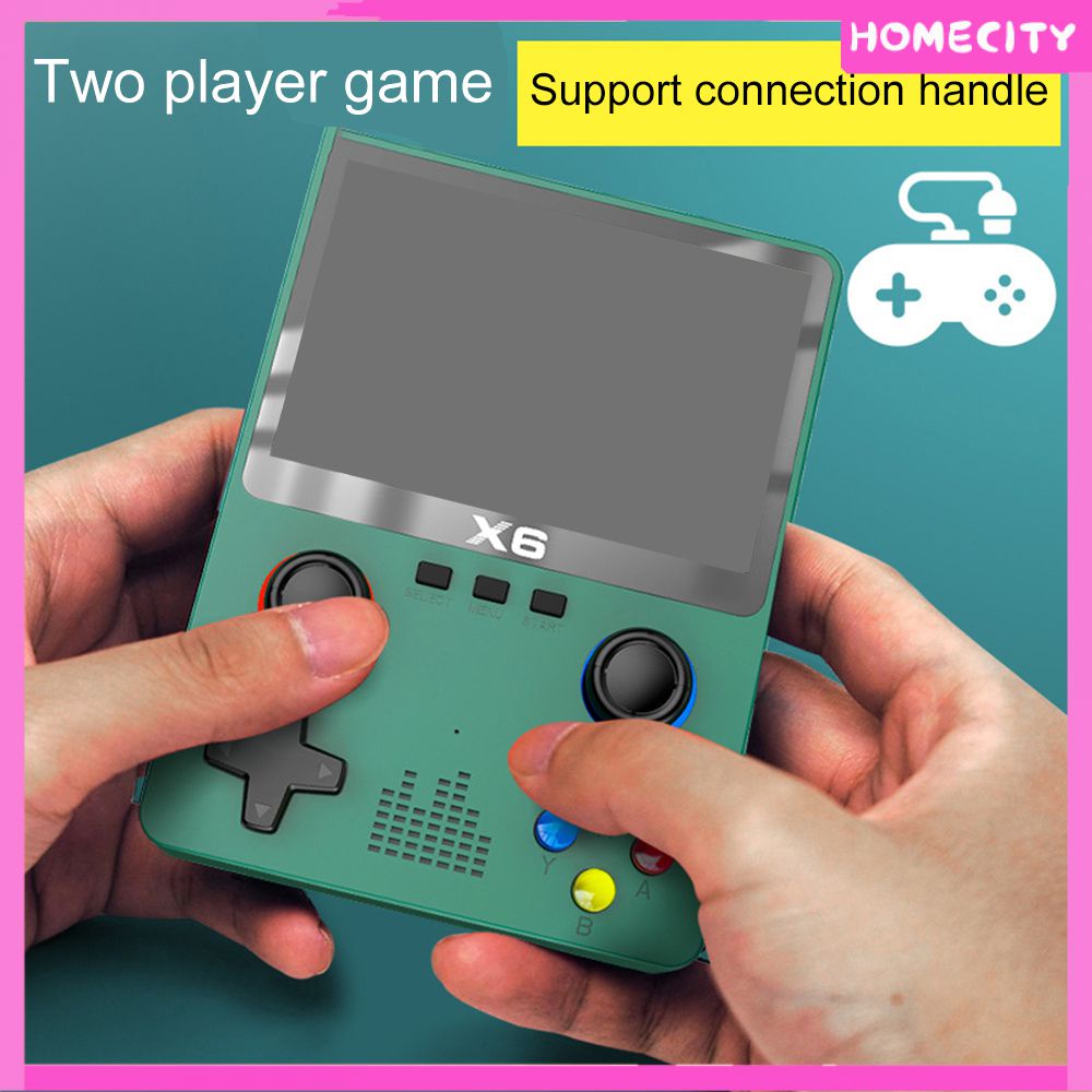 [พร้อม] 2023 ใหม่X6 เกมคอนโซลHd Pspคอนโซลเกมมือถือจอยสติ๊กคู่Gba Arcade Emulatorผู้เล่นสองคนVs