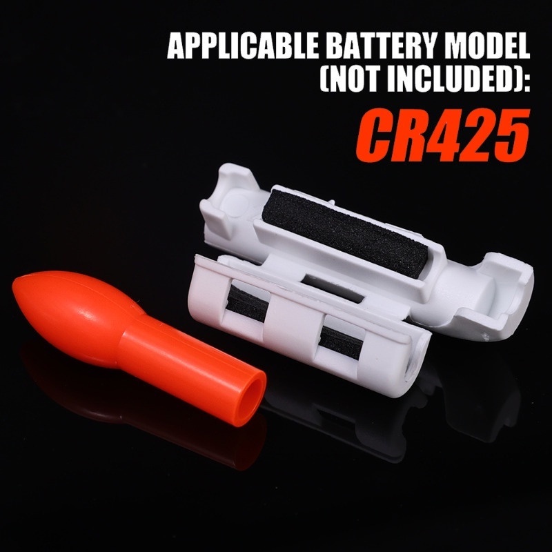 Always On ไฟเตือนติดคันเบ็ดตกปลา LED CR425 ถอดออกได้ ใช้แบตเตอรี่