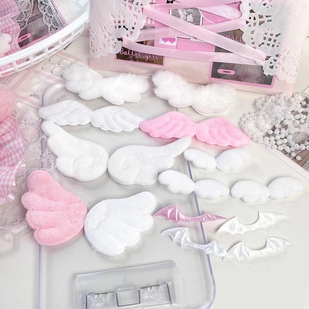 ตุ๊กตาการ์ตูนปีกน่ารัก แฮนด์เมด สําหรับตกแต่งการ์ด DIY