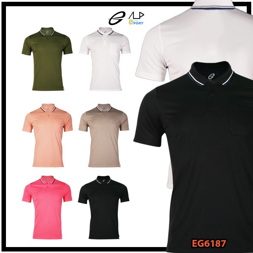💥ลดโหดสูงสุด 1,000 บาท💥 เสื้อโปโลชายเบสิคแขนสั้น EGO SPORT รุ่น EG6187 ชุด 3 แท้100%