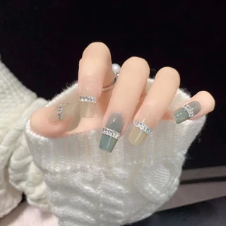 เพชรลบมุม ทรงสี่เหลี่ยมผืนผ้า ขนาดเล็ก สีขาว สําหรับตกแต่งเล็บ 50 ชิ้น