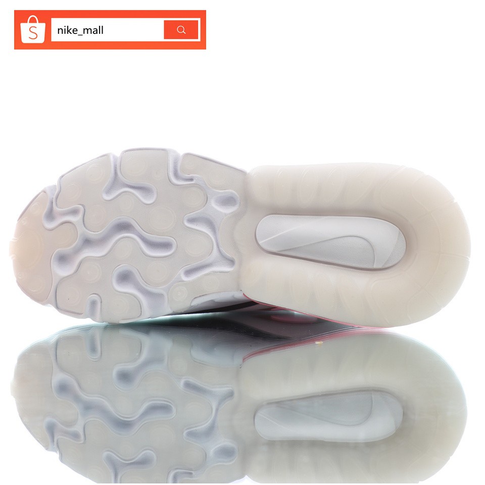 Nike Air Max 270 React Half Palm Cushion รองเท้าวิ่งสำหรับผู้หญิงของแท้ 100% ป้องกันการลื่น