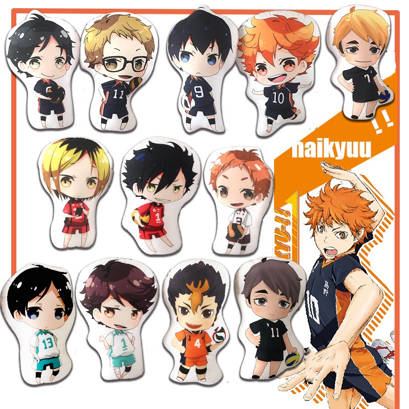 หมอนตุ๊กตานุ่ม รูปการ์ตูน Haikyuu Hinata Oikawa Kenma Atsumu สําหรับคอสเพลย์