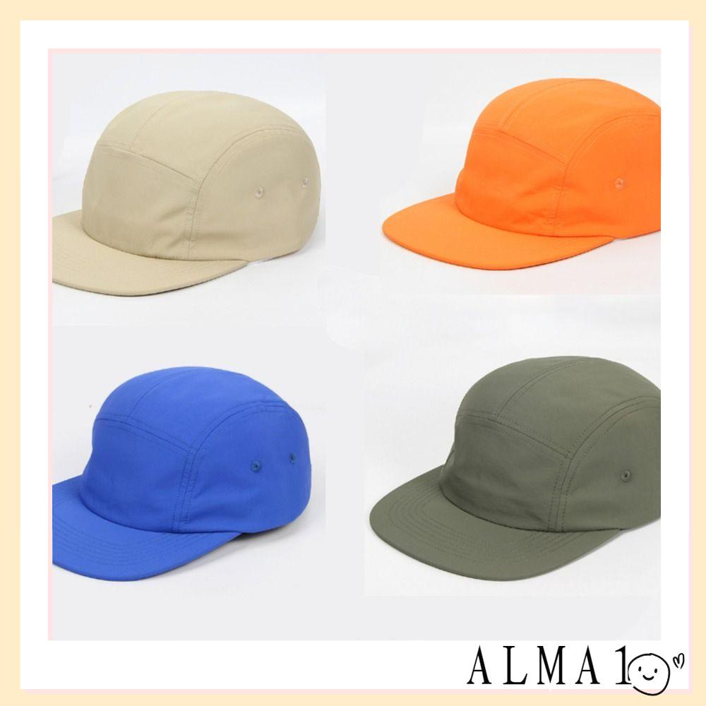Alma หมวกเบสบอล ผ้าไนล่อน กันน้ํา ระบายอากาศ แห้งเร็ว 5 แผง สไตล์ฮิปฮอป สําหรับตั้งแคมป์