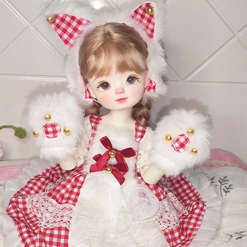 Bjd1/6 ชุดเดรสตุ๊กตา สไตล์โลลิต้า 30 เซนติเมตร การ์ด SD ชุดเนื้อสัตว์