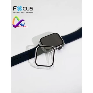 เคสกระจก สำหรับ Apple watch 11 10 46 42 / 9 8 7 45 41 / 6 5 4 SE 3 SE2 44 40 mm. Focus Shield Casing protector case