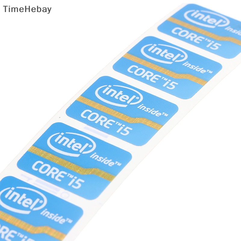 Timehebay สติกเกอร์ฉลากโลโก้ ประสิทธิภาพสูง สําหรับติดตกแต่งแล็ปท็อป Intel Core i3 i5 i7 EN