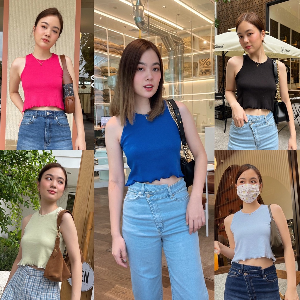 urban apparels | somen เสื้อกล้ามผ้ายืดใส่สบายเก็บเนื้อรักแร้มี detail ปลาย trim