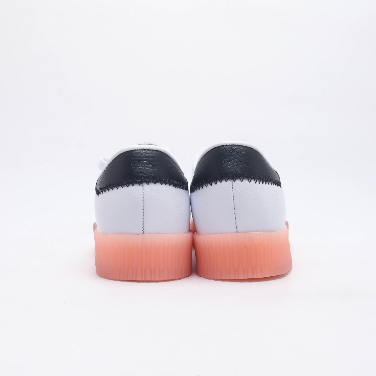 Adidas Originals Samba Rose W "White/Pink" รองเท้าผ้าใบลำลองแบบโลว์คัทรองเท้าแพลตฟอร์มแบนสำหรับผู้ช